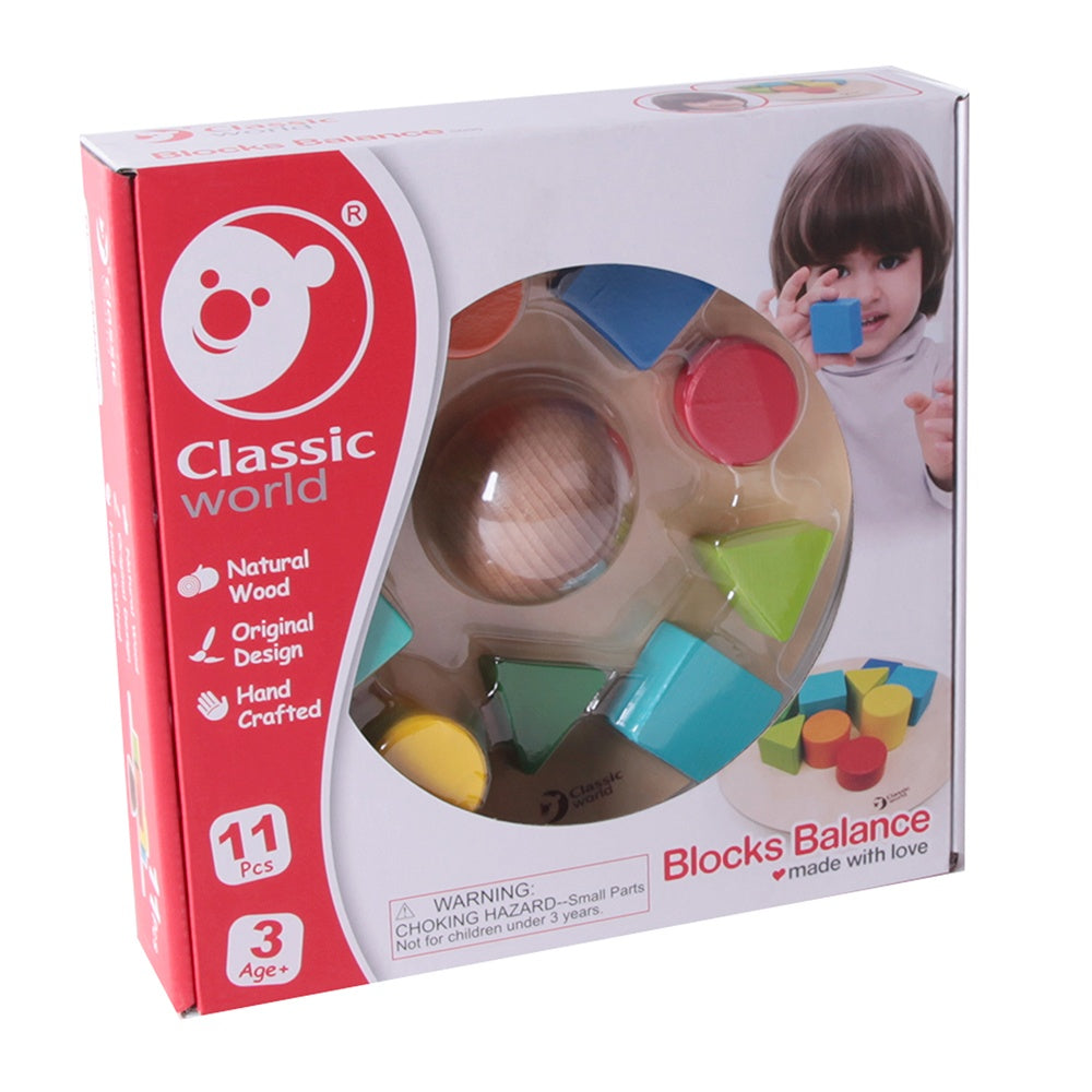 Classic World - Wooden Blocks Balance - 11pcs