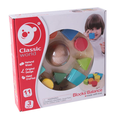Classic World - Wooden Blocks Balance - 11pcs
