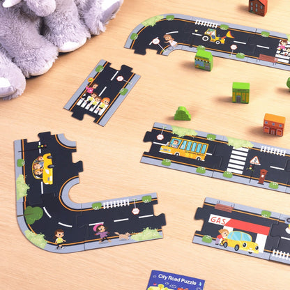 TookyToy - City Road Puzzle Play Set