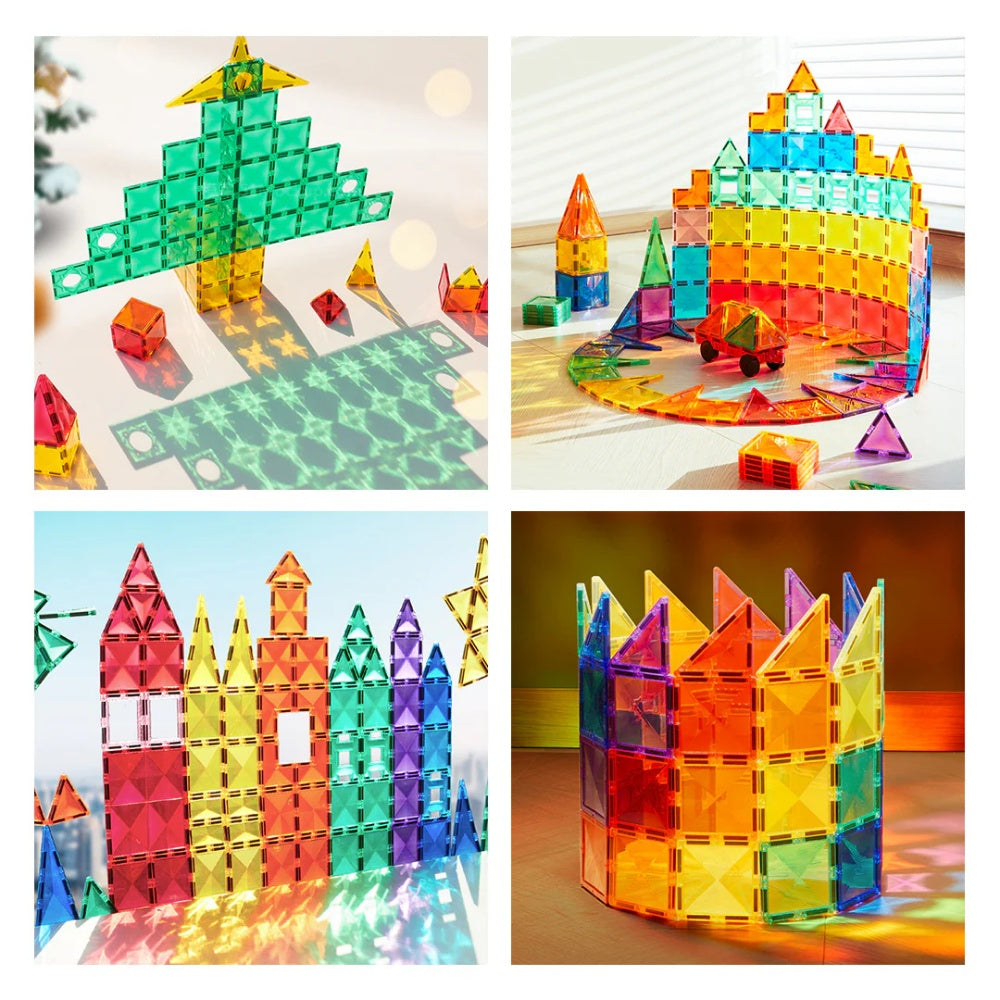 Mideer - Colourful Magnetic Tiles Building Set - 60pcs