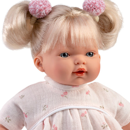 Llorens - Baby Girl Doll with Crying Mechanism, Clothing & Pacifier: Roberta - 33cm