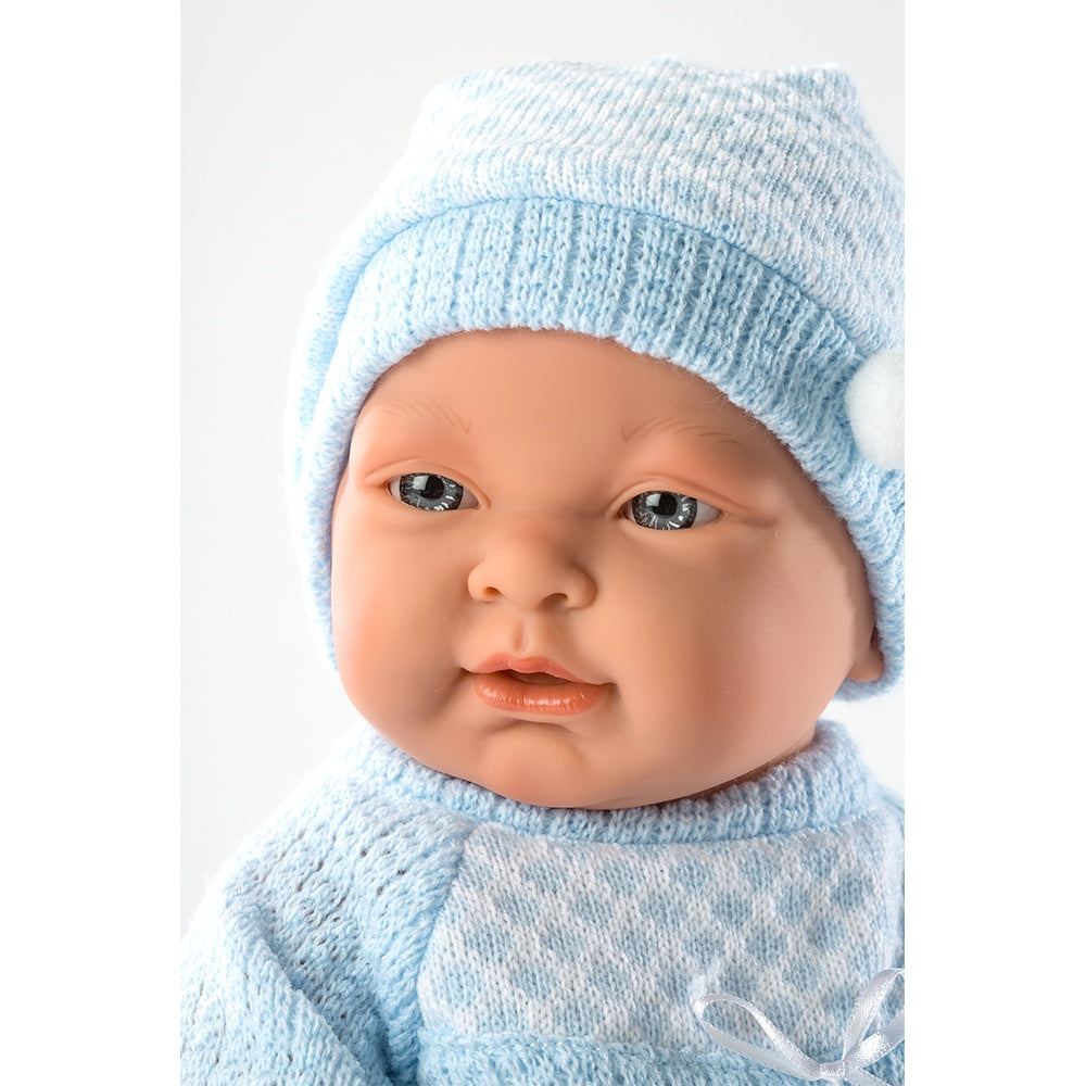 Llorens - Anatomically Correct Baby Boy Doll with Clothing: Hugo - 45cm