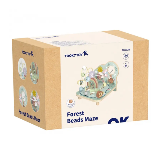 TookyToy - Forest Bead Maze - Wooden Fine Motor Activity Toy