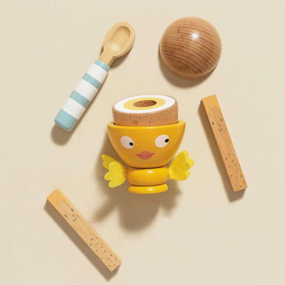 Le Toy Van - Wooden Egg Cup & Soldiers - 6pcs