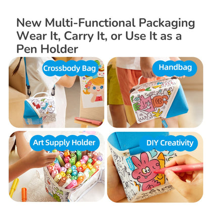 Mideer - Acrylic Markers with Doodle Bag - Brush Tip - 24 Colours