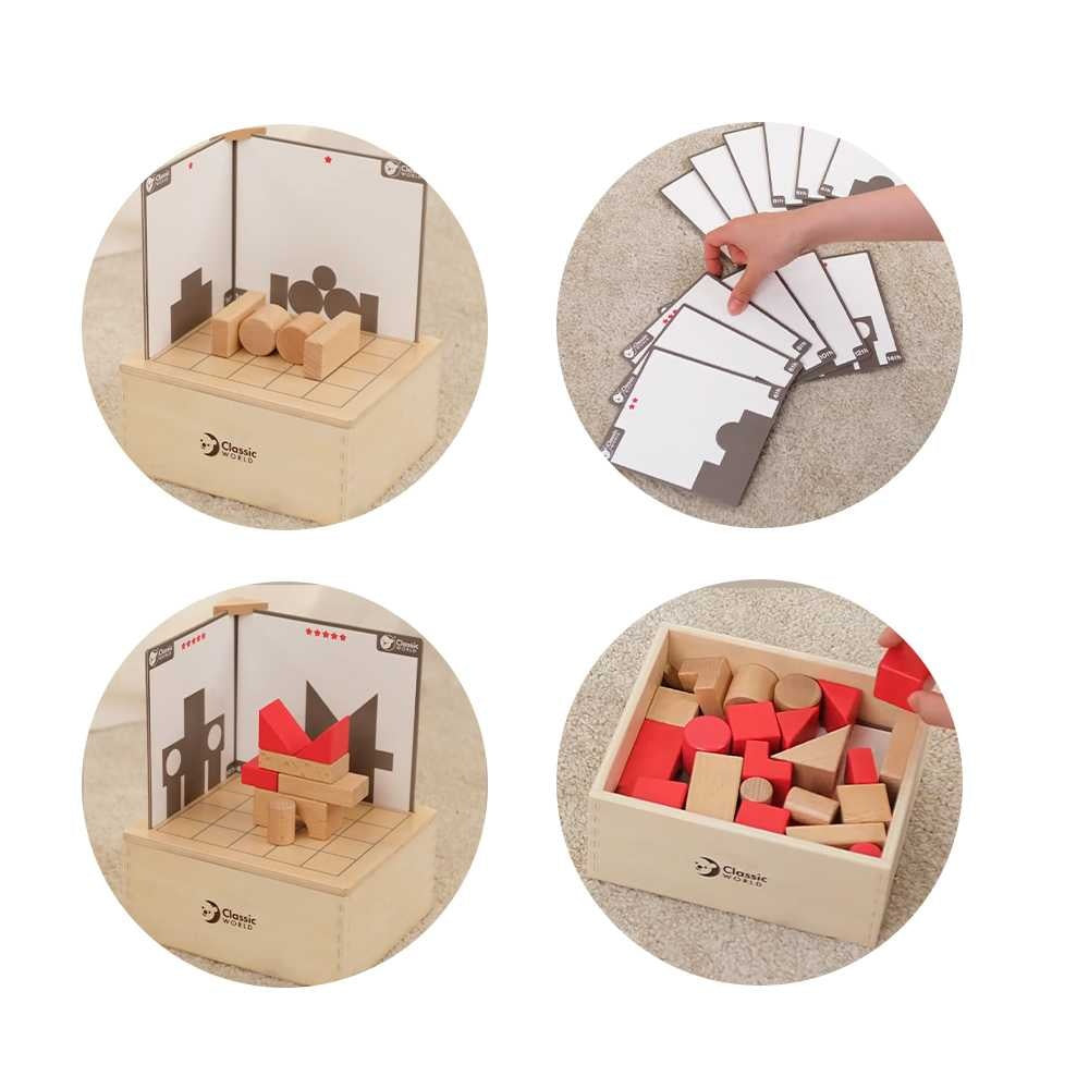 Classic World - Building Blocks - Spatial Thinking Game & Activity Cards