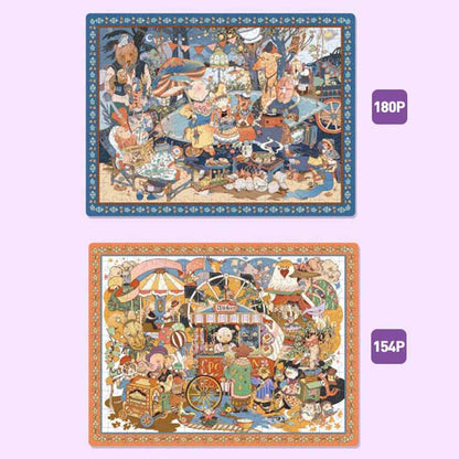 Mideer - Level Up Jigsaw Puzzle for Kids - 2-in-1 - Level 6 Forest Fantasy