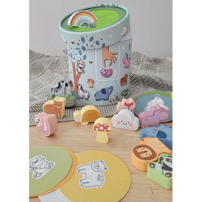 TookyToy - Animal Touch & Match Mystery Bucket - My Forest Friends - Motherhood