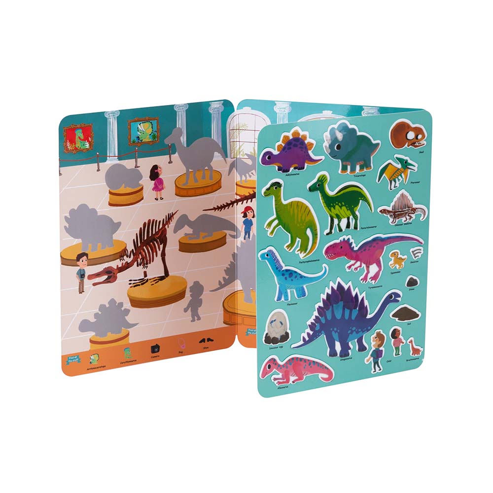 TookyToy - Silicone Sticker Book - Dinosaur Museum