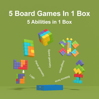 Mideer - 5-in-1 Jungle Tetris Block Educational Game for Kids