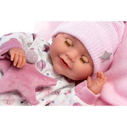 Llorens - Baby Girl Doll with Clothing & Cushion: Heidi - 42cm