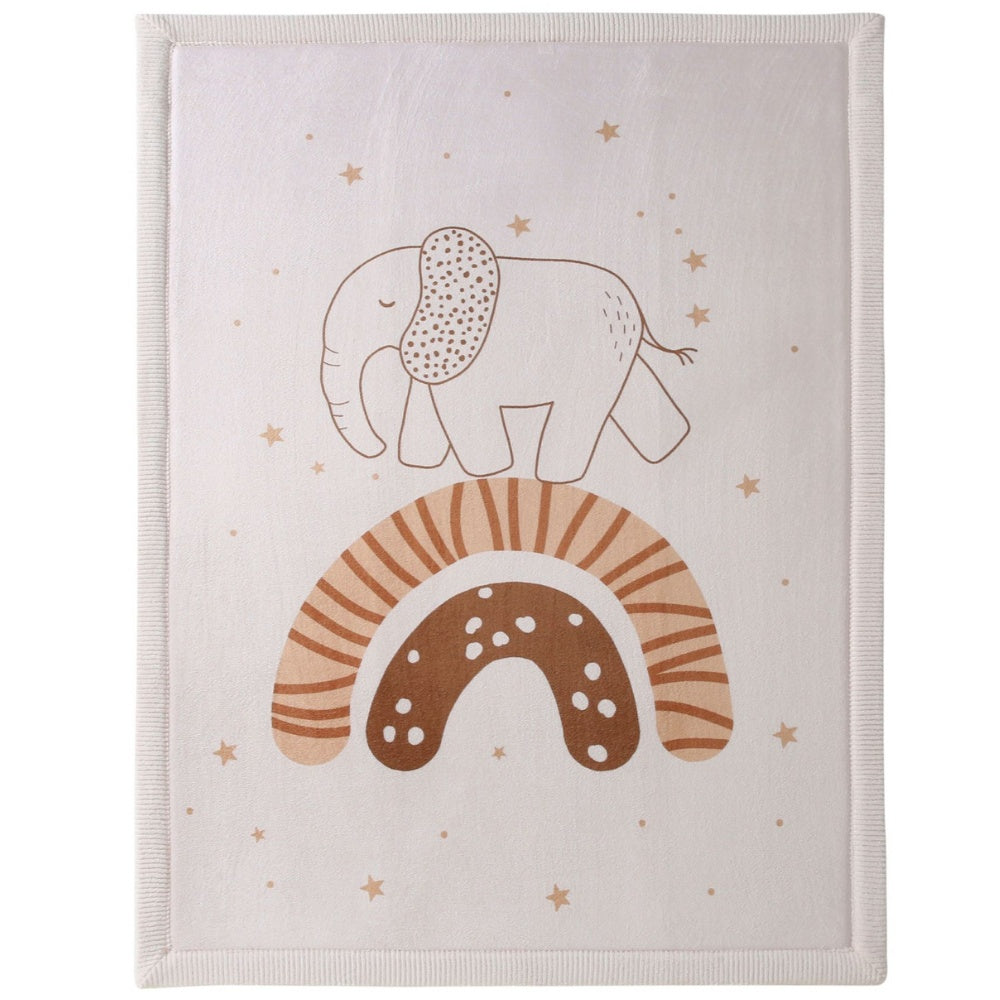 Hakuna Matte - CloudSoft Play Mat Carpet - Rainbow Elephant 170 x 120 x 2.5 cm
