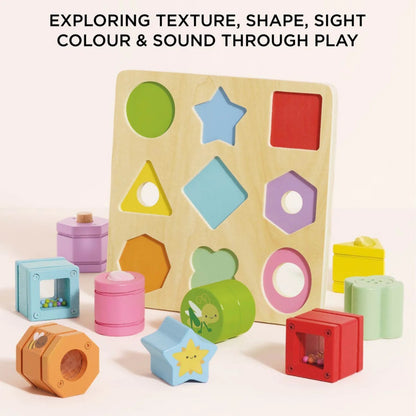 Le Toy Van - Rainbow Sensory Shape Sorter