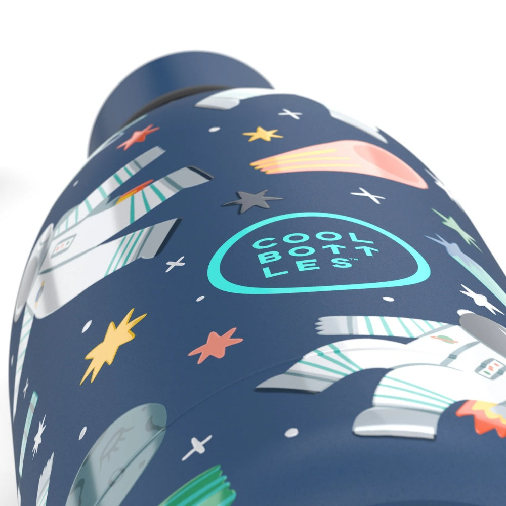 Cool Bottles - Kids Triple-Insulated Water Bottle - Galactic Ride 500ml