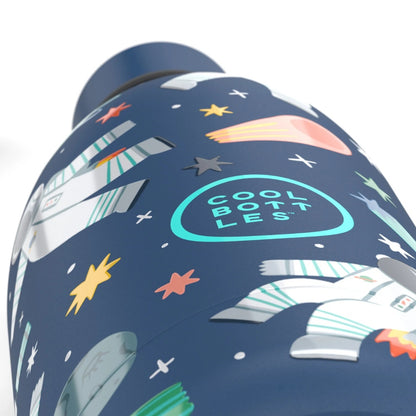 Cool Bottles - Kids Triple-Insulated Water Bottle - Galactic Ride 500ml