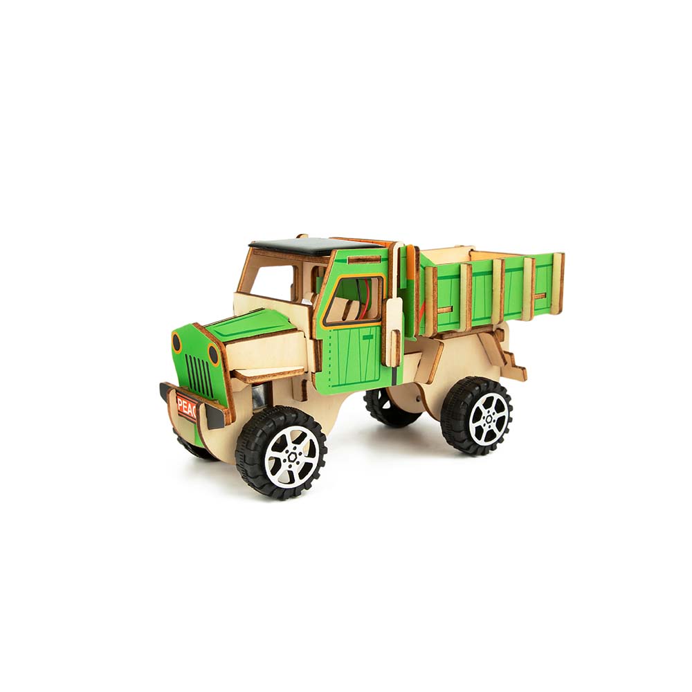 TookyToy - DIY 3D Wooden Cars - Solar Truck - Motherhood