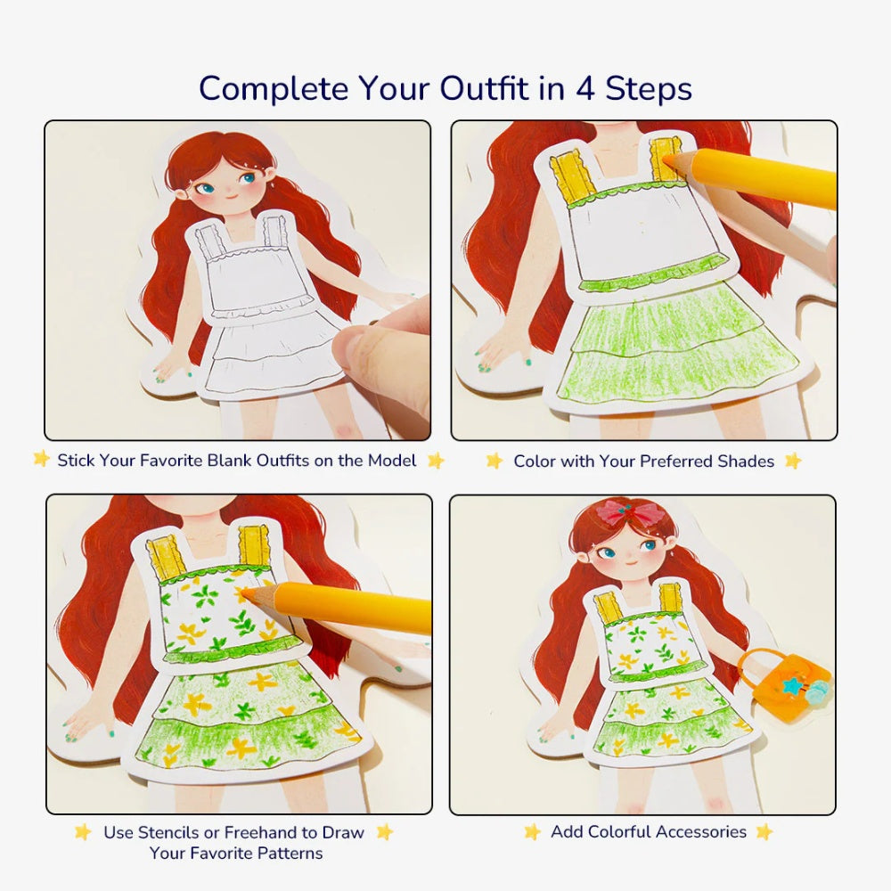 Mideer - Dress-Up Collage Arts & Crafts Set: Sweetheart