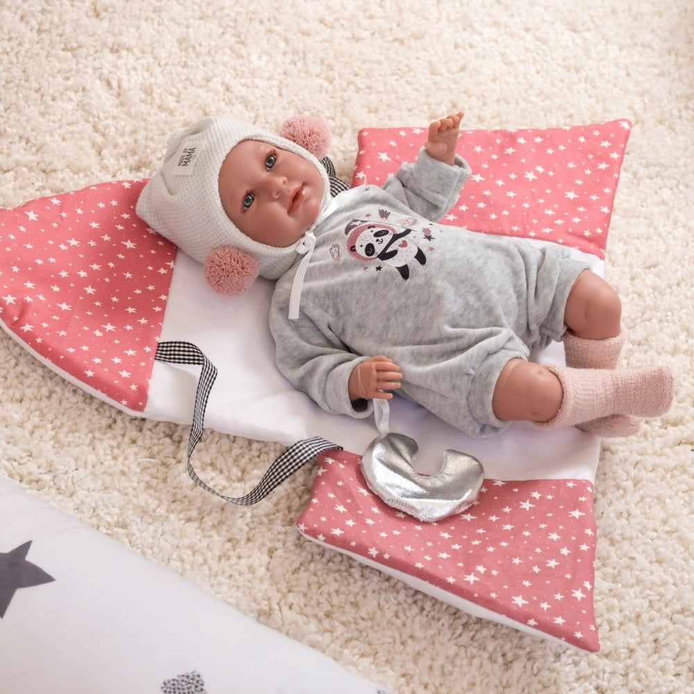 Llorens - Baby Girl Doll with Clothing & Space Carrier: Mimi- 42cm