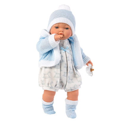 Llorens - Baby Boy Doll with clothing: Roberto - 33cm (Mechanism Optional)