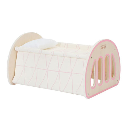 Classic World - Pretend & Play - 2-in-1 Modern Doll Cradle & Bed
