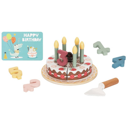 TookyToy - Pretend Play Birthday Cake Toy Set