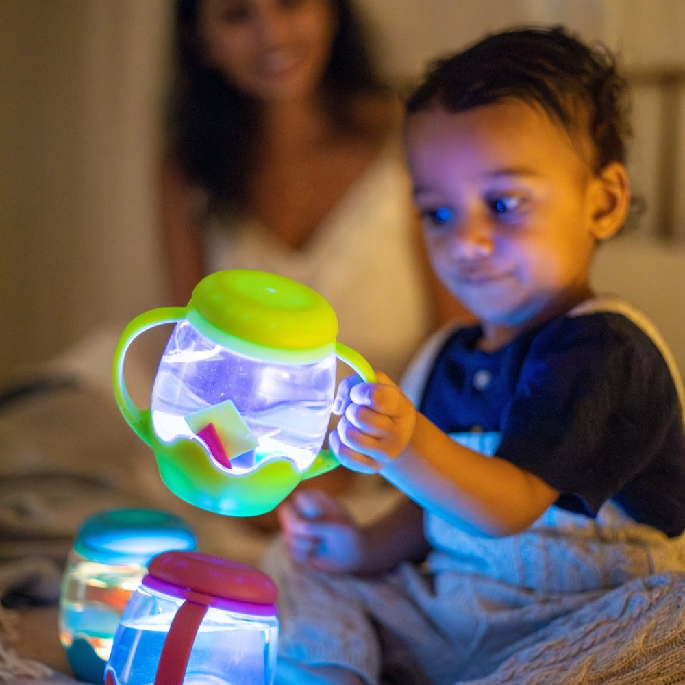 Glo Pals - Water Activated Sensory Mini Play Jar - Green