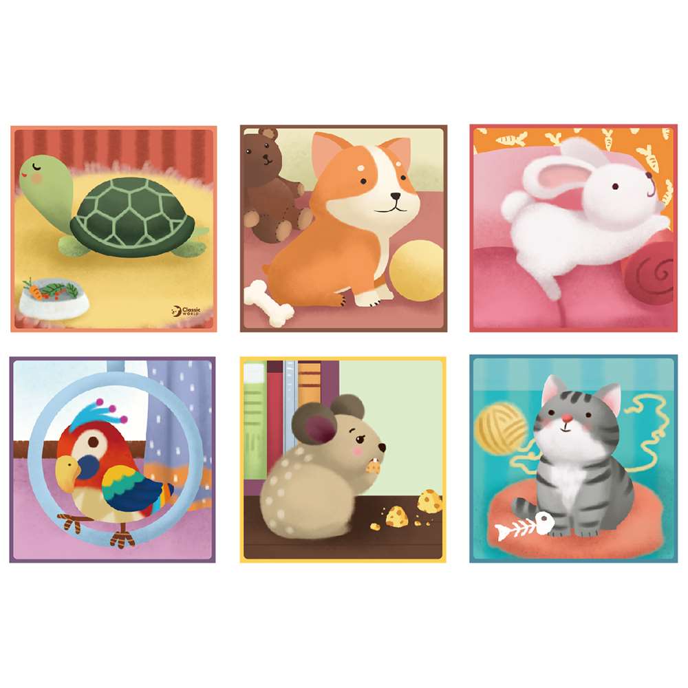 Classic World - Pet Blocks Puzzle - 9pcs