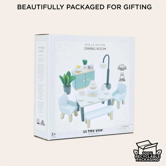 Le Toy Van - Dolls House Furniture: Dining Room Set - 18pcs