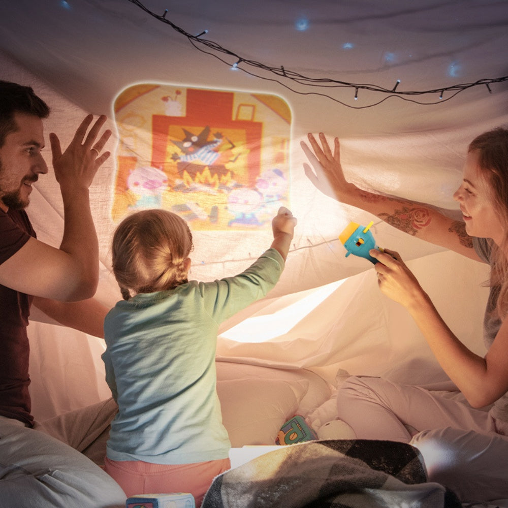 Jar Meló - Children's Fairy Tale Storybook Torch with Shadow Puppets - 5 Stories