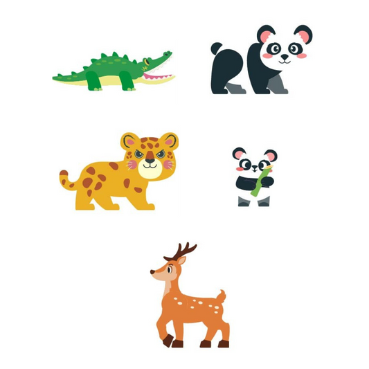 Magnetic Tiles - Wild Animals Set - 45 Pieces