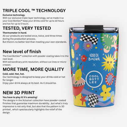 Cool Bottles - Triple-Insulated Travel Tumbler - Sticker Fever 550ml