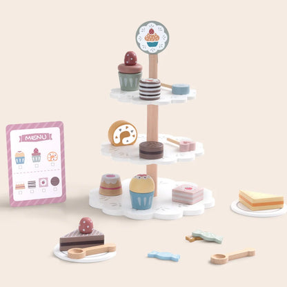 TookyToy - Pretend Play Dessert Stand Toy Set