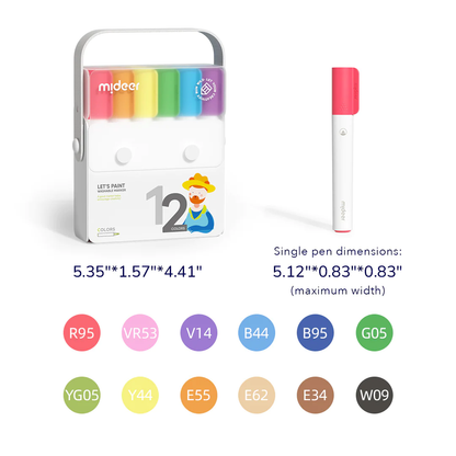 Mideer - Washable Marker - 12 Colours