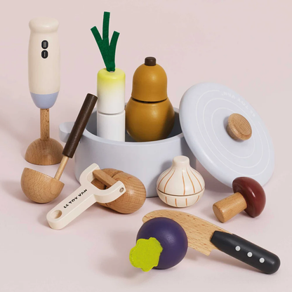 Le Toy Van - Soup & Utensil Wooden Toy Set