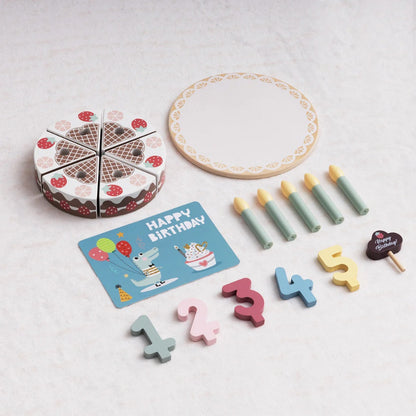 TookyToy - Pretend Play Birthday Cake Toy Set