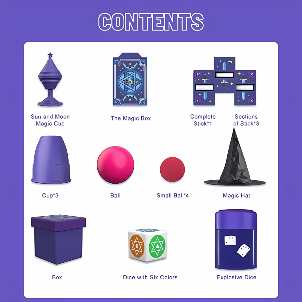 Mideer - My First Magic Show Kit - 6-in-1 Magic Trick Set for Kids