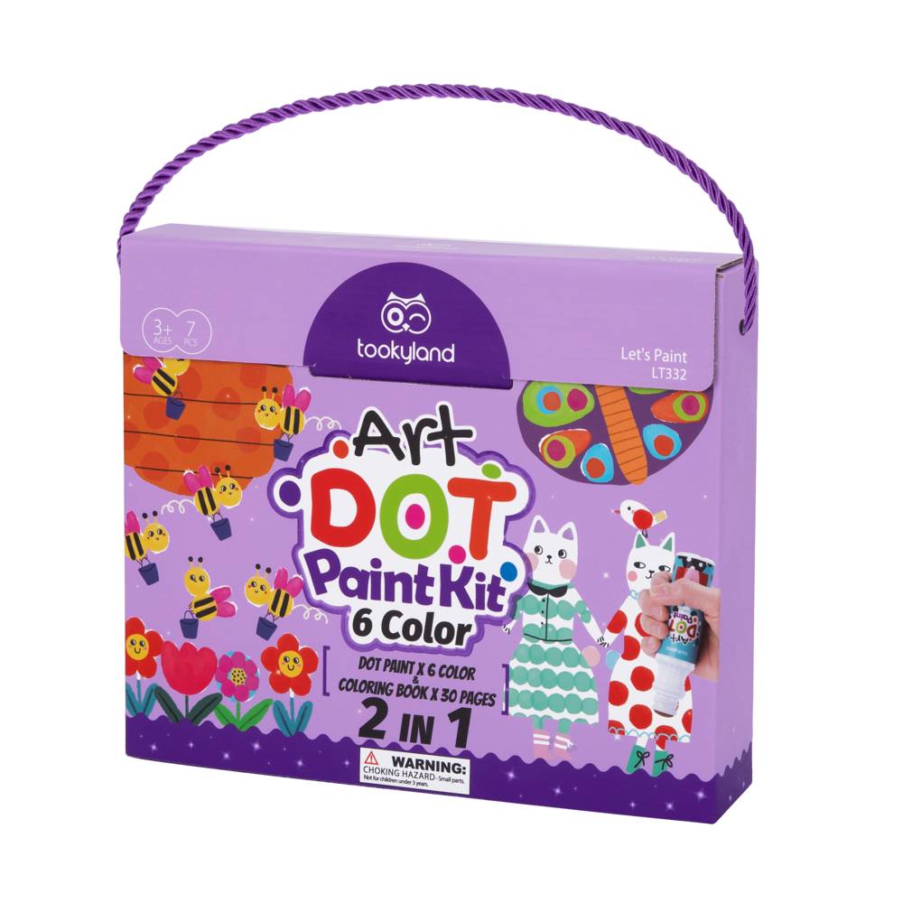 TookyToy - Dot Paint Kit - 6 Colours