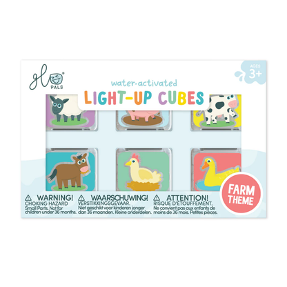 Glo Pals - Water Activated Light-Up Sensory Toys - Farm (6 Pack)