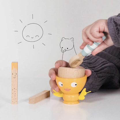 Le Toy Van - Wooden Egg Cup & Soldiers - 6pcs