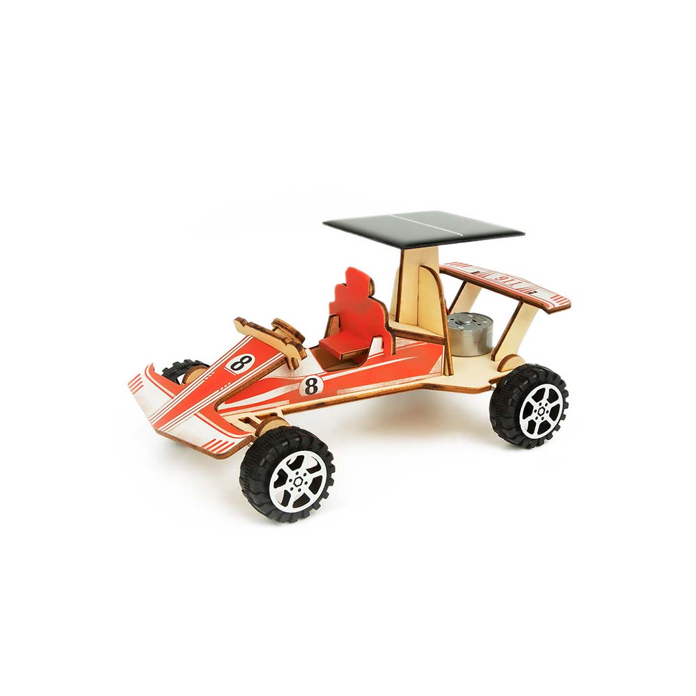 TookyToy - DIY 3D Wooden Cars - Solar Racing Car - Motherhood