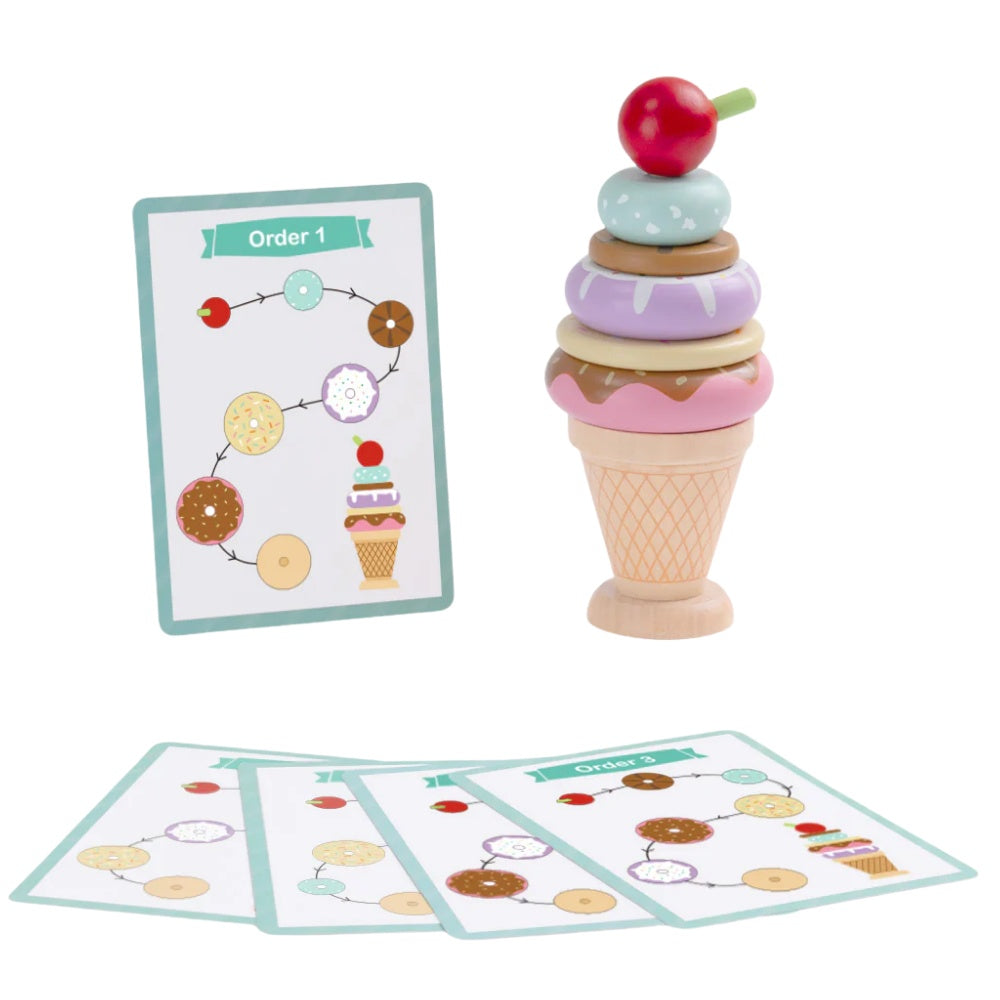 TookyToy - Making An Ice Cream - Stacking & Sequencing Activity Toy