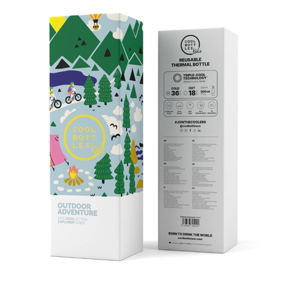 Cool Bottles - Kids Triple-Insulated Water Bottle - Outdoor Adventure 500ml