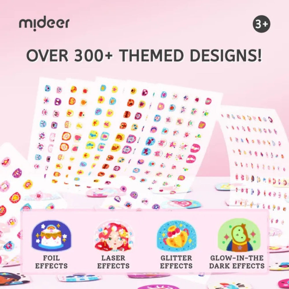 Mideer - Fashion Nail Stickers - Princess Banquet - 300pcs