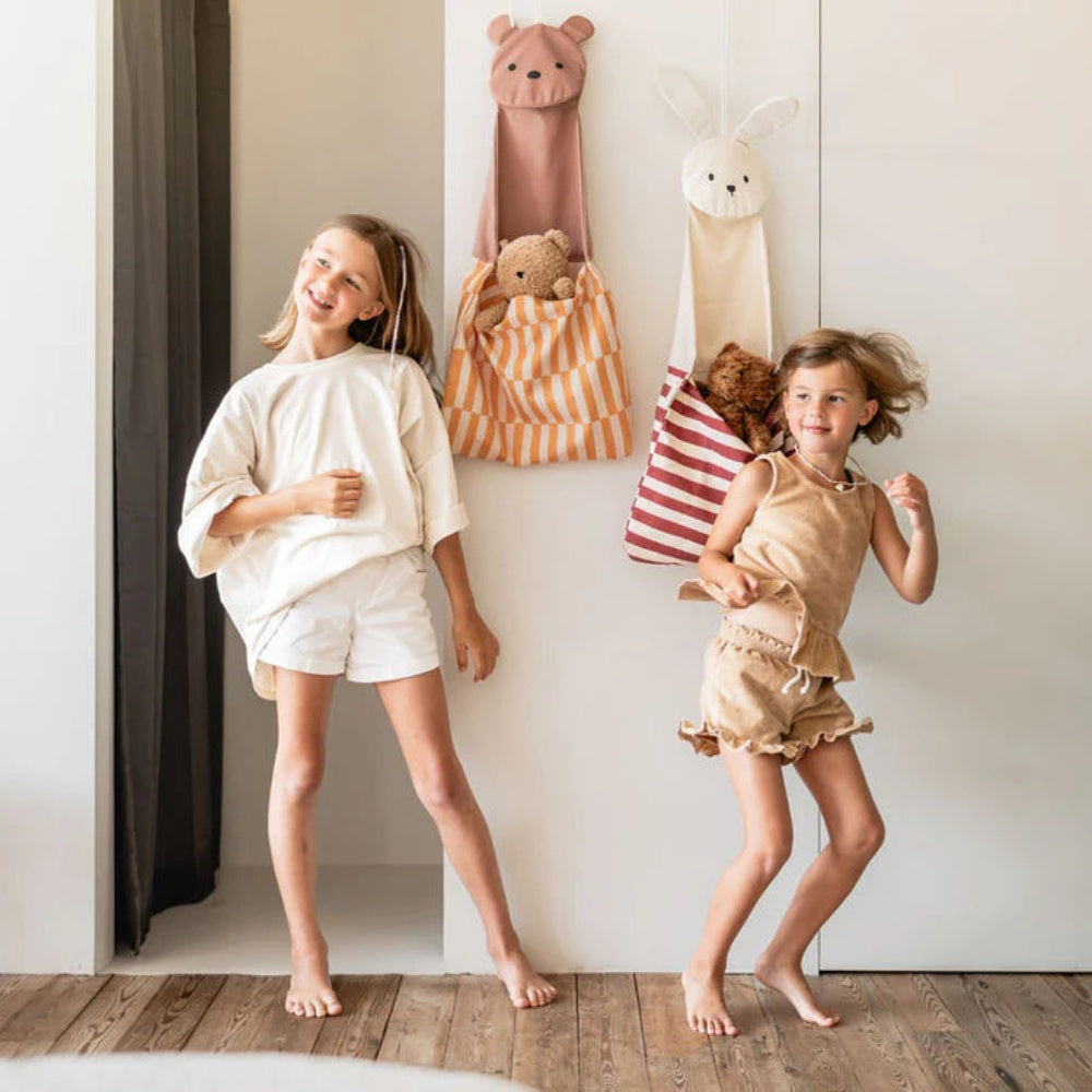 Play&Go - 2-in-1 Wall Storage & Tote Bag - Bear