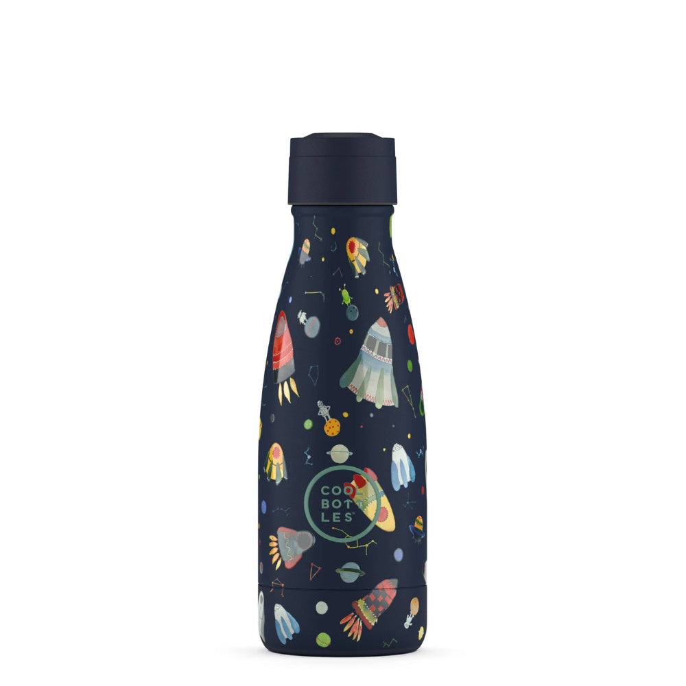 Cool Bottles - Kids Triple-Insulated Water Bottle - Space Rockets 260ml