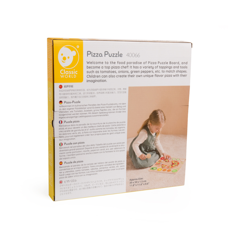 Classic World - Wooden Puzzle - Pizza Maker - 22pcs