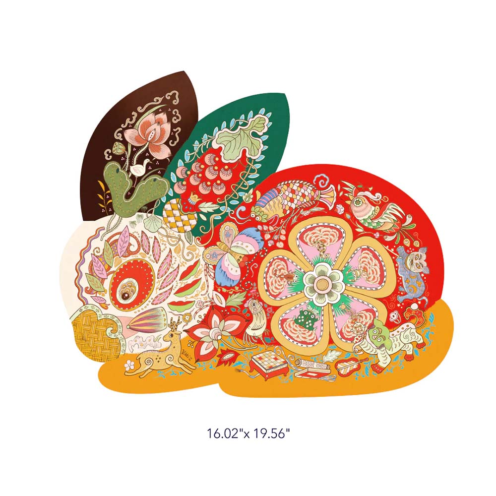 Mideer - Arist Shaped 188 Piece Puzzle Rabbit