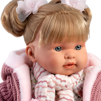 Llorens - Baby Girl Doll with Crying Mechanism, Clothing & Accessories: Alexandra - 42cm