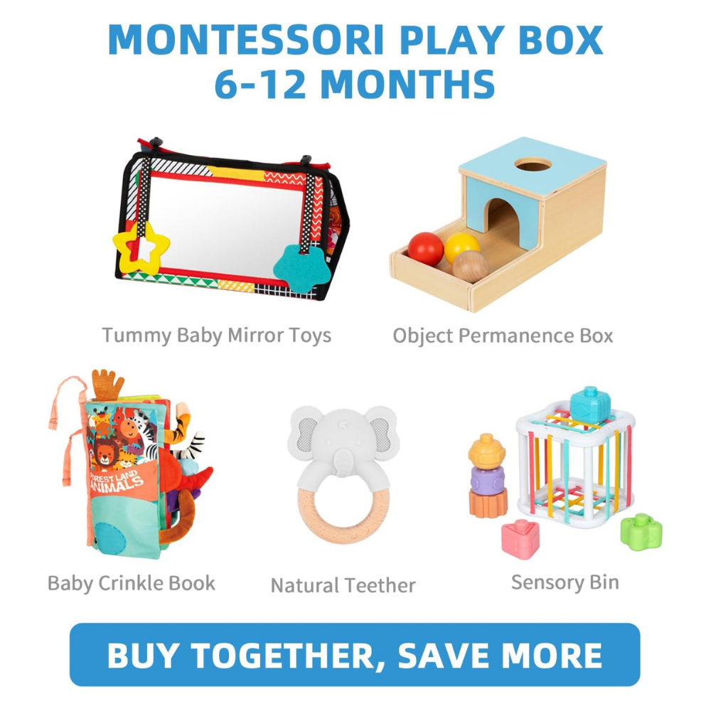 TookyToy - Montessori Activity Box The Babbler Playset - 12 Months+