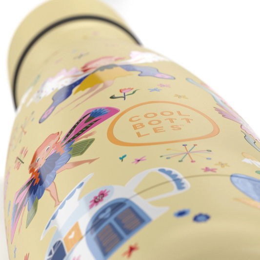 Cool Bottles - Kids Triple-Insulated Water Bottle - Magical Fairies 350ml